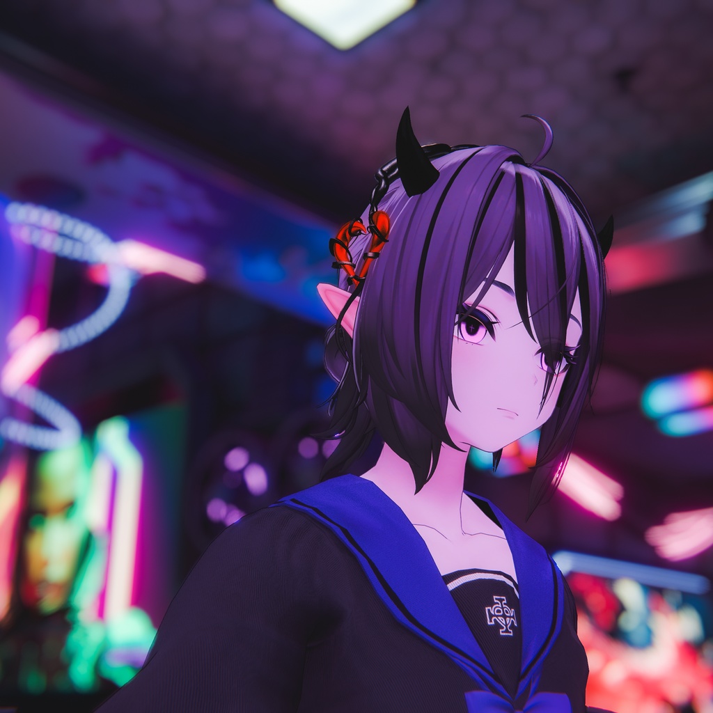 【全アバター/エルシオン対応】ゴシックカチューシャ【VRChat】