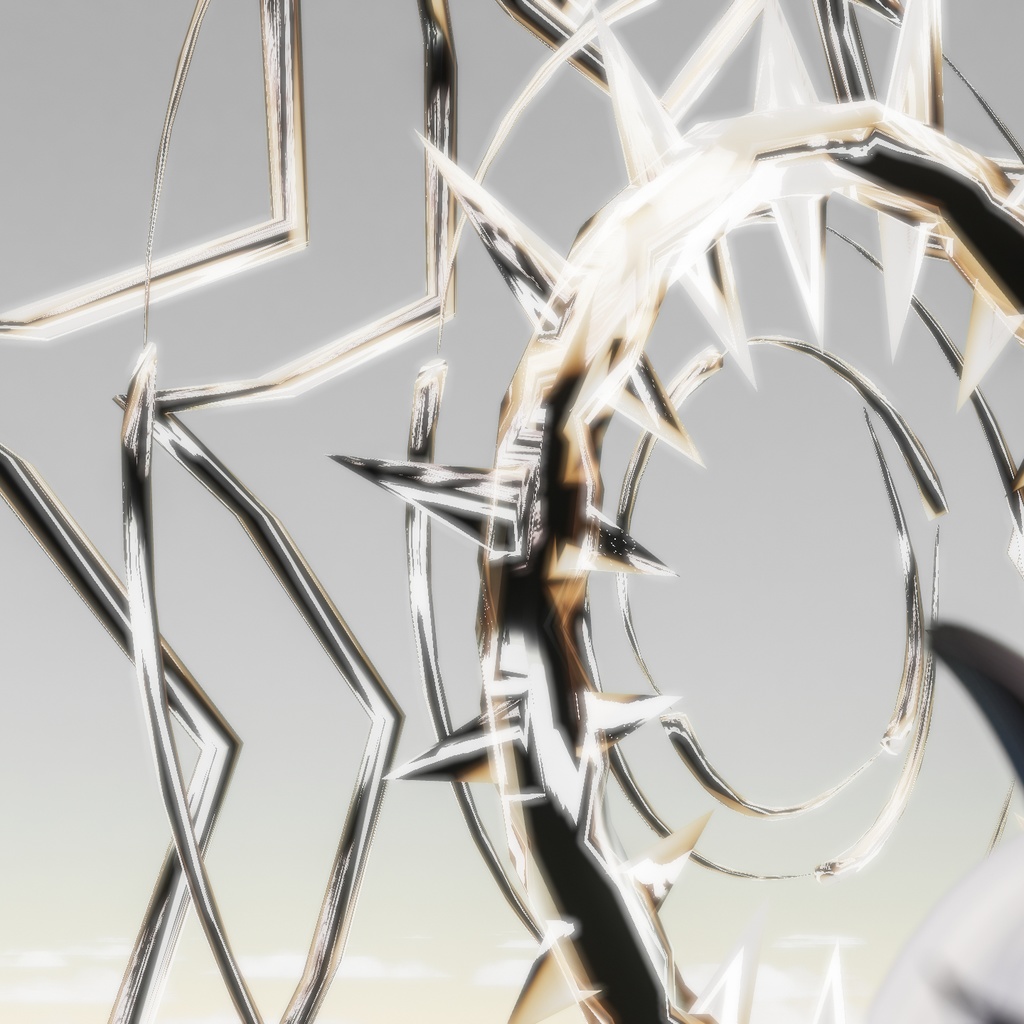 【ヒビキ/エク/イチゴ/エルシオン対応】Dark Halo+目隠し【VRchat】