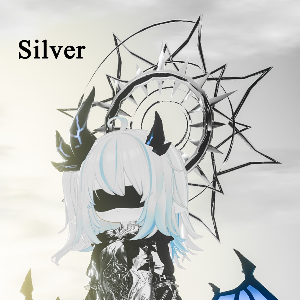 【ヒビキ/エク/イチゴ/エルシオン対応】Dark Halo+目隠し【VRchat】