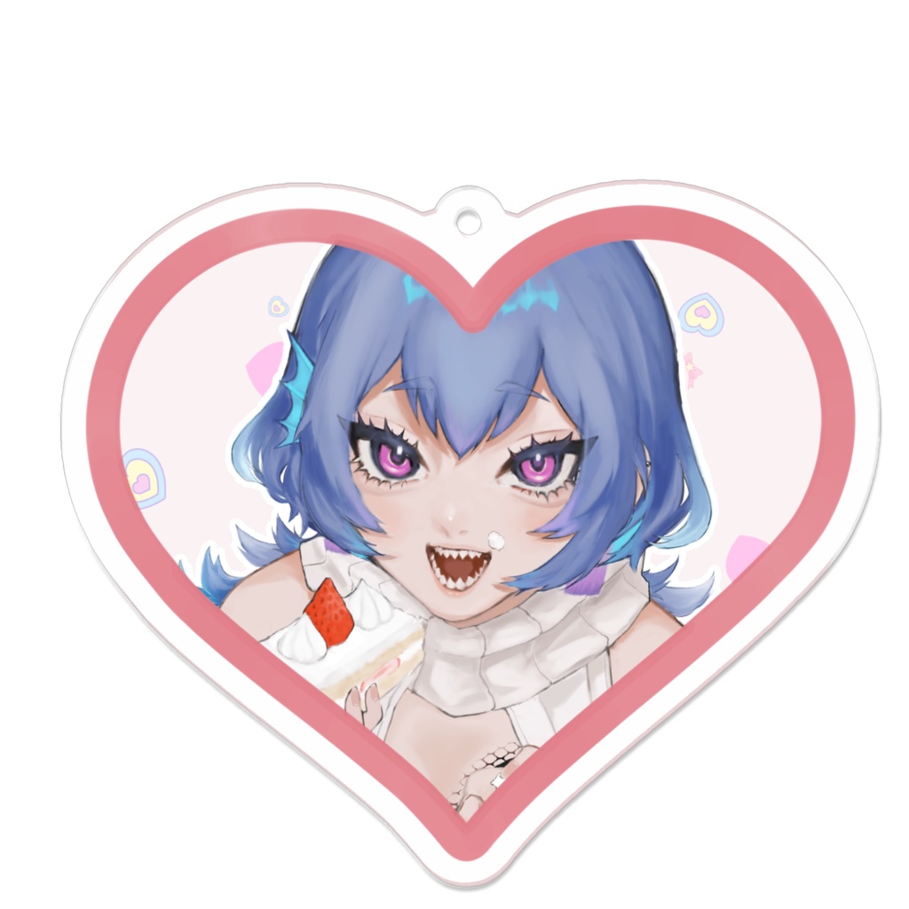 1周年ハートハートキーホルダー