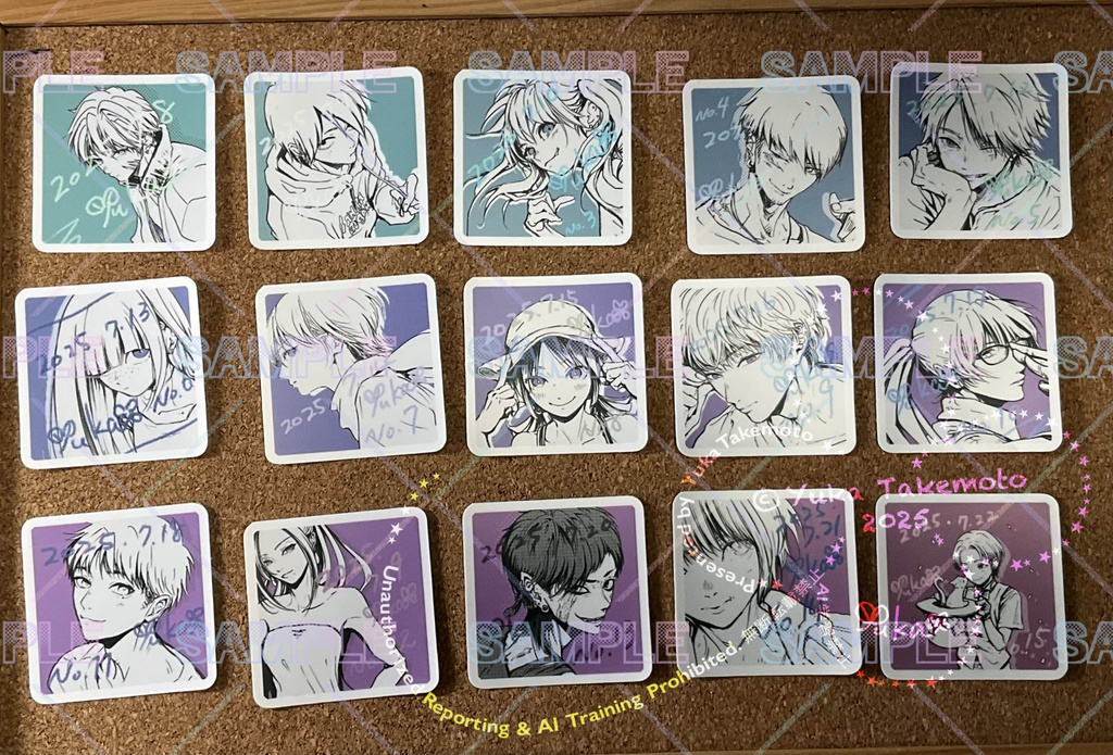 スクエアステッカー30枚セット