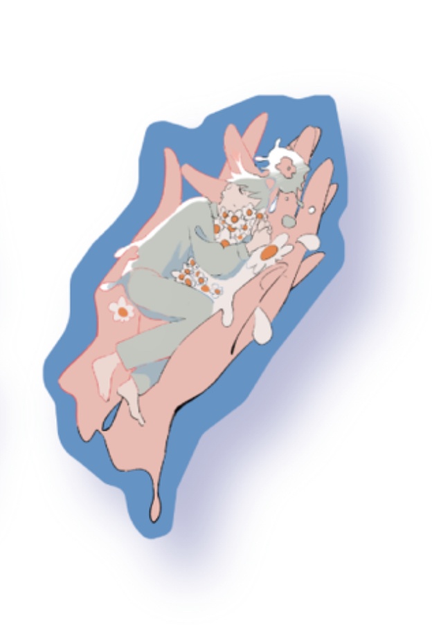 天使ステッカー