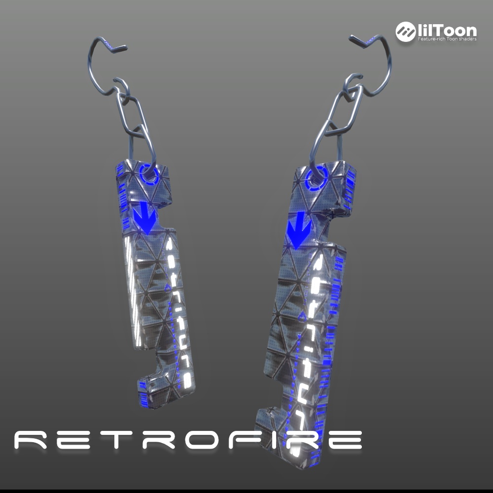 3Dモデル「Retro fire」PB対応 カラバリ6色有