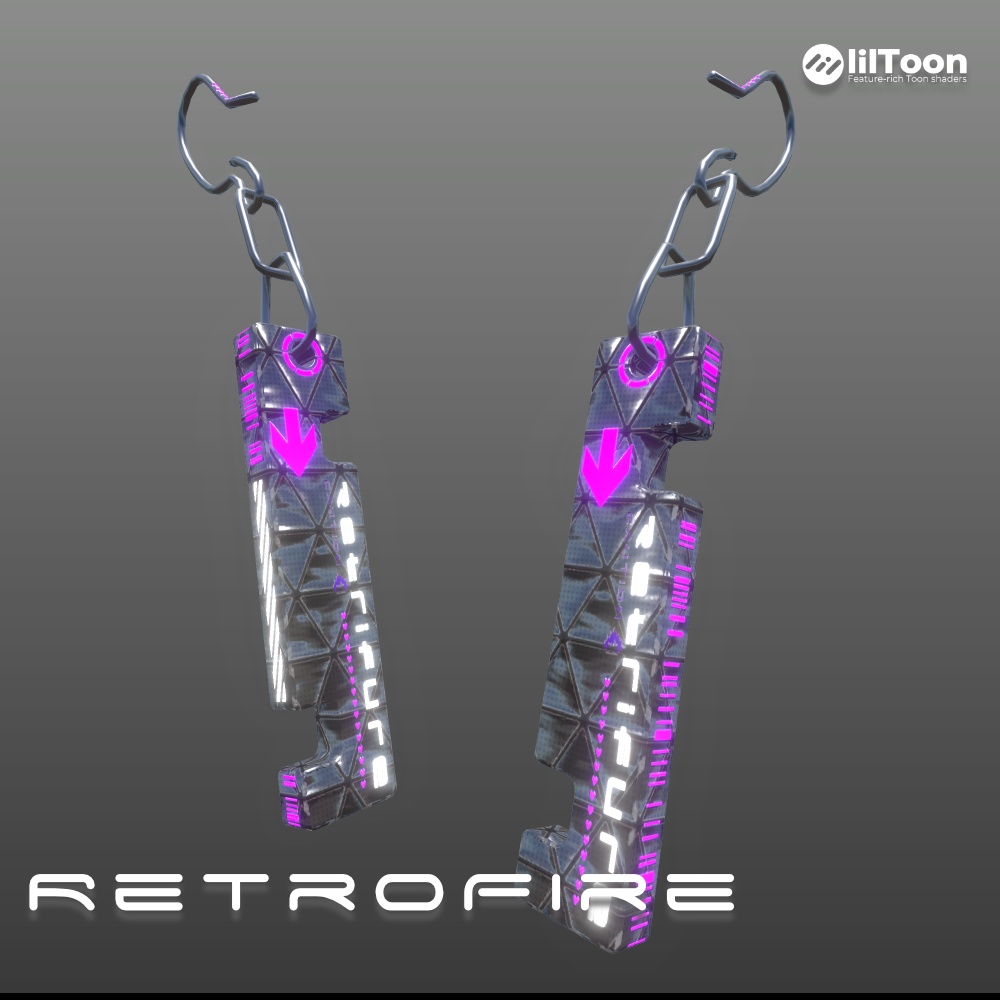 3Dモデル「Retro fire」PB対応 カラバリ6色有