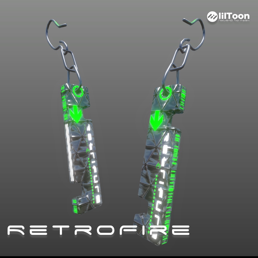 3Dモデル「Retro fire」PB対応 カラバリ6色有