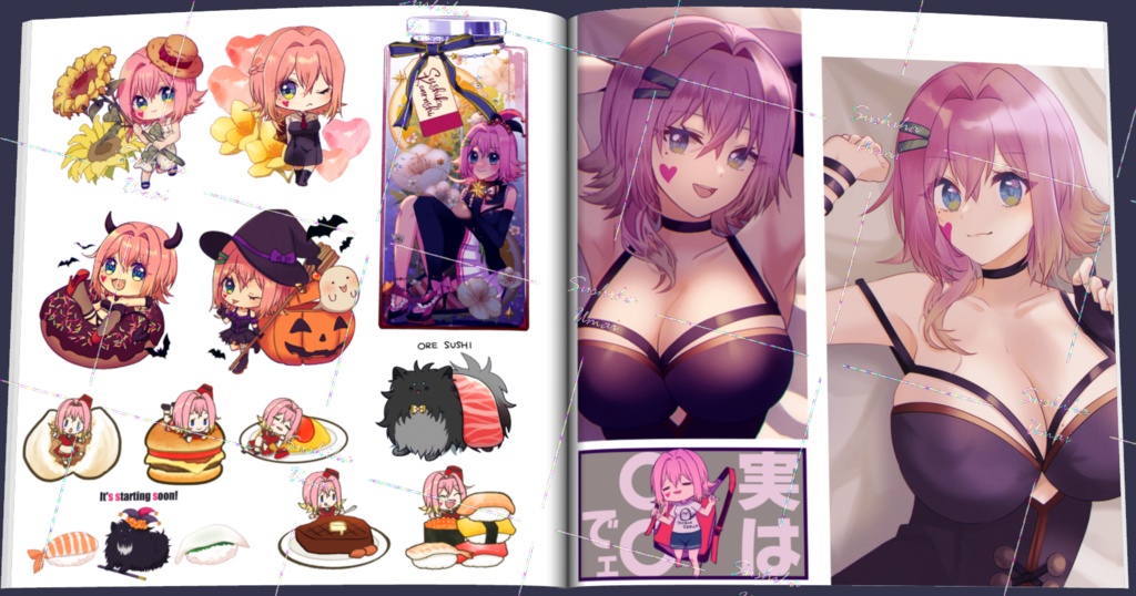 小嵐すしこ3周年記念イラスト本『Colorful Assortment』