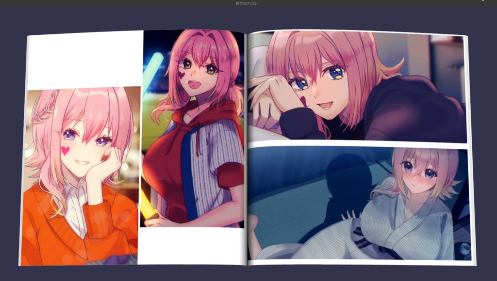 【通常版のみ】小嵐すしこ3周年記念イラスト本『Colorful Assortment』