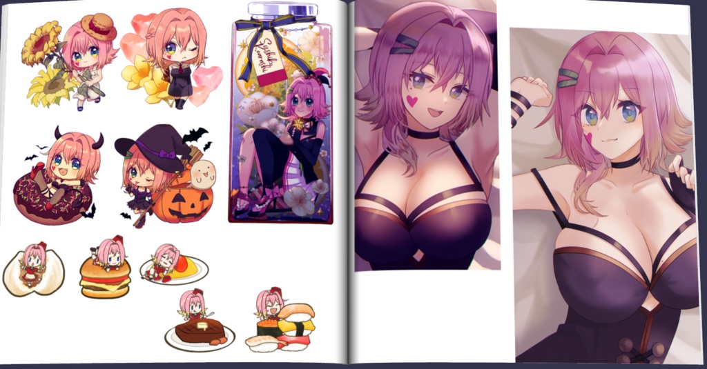 【通常版のみ】小嵐すしこ3周年記念イラスト本『Colorful Assortment』