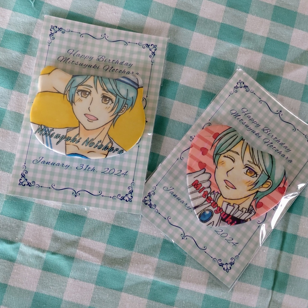 光雪くんキラキラ缶バッジ