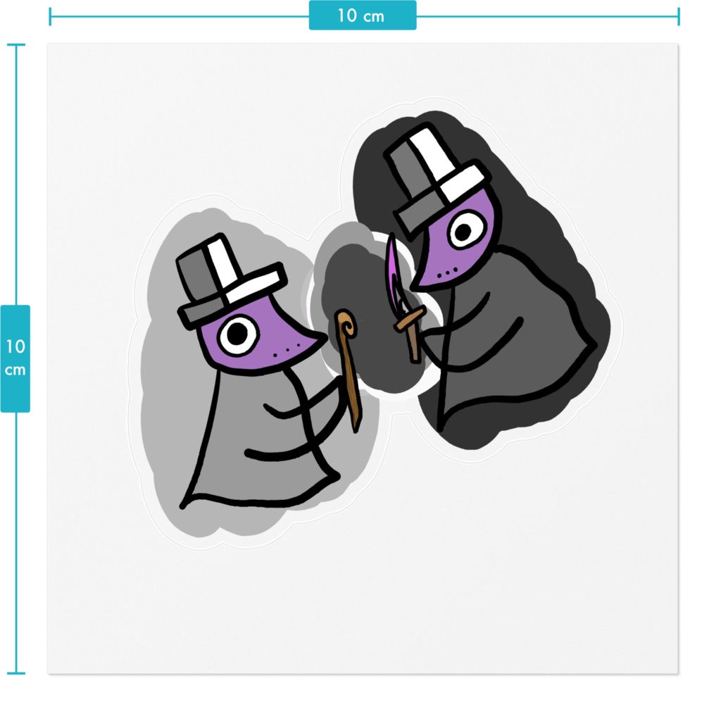 ペストマスクパペットドールステッカーvol,2