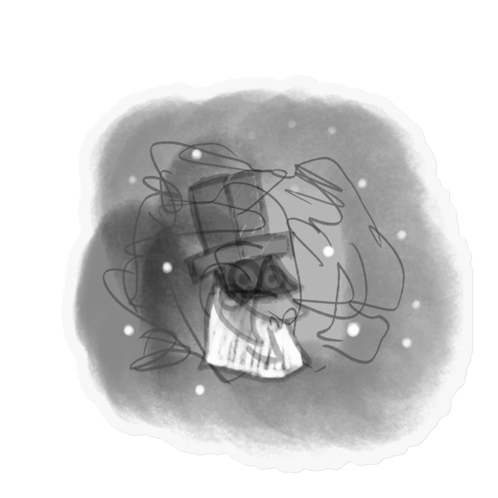 Pepeホラーステッカー（ホラー映画撮影用）