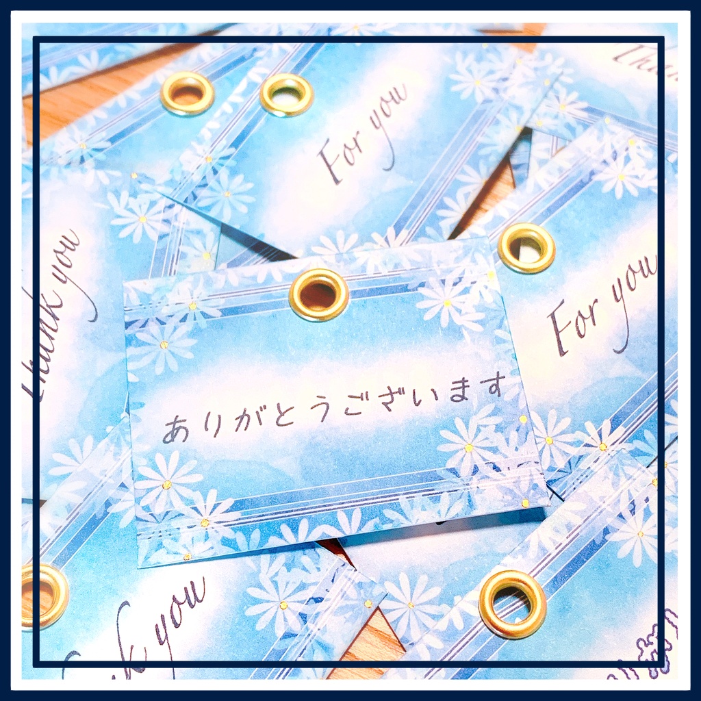 【名入れも可能!】水彩風サンキュータグ✩
