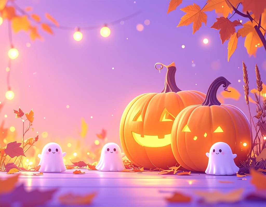 ハロウィン背景素材 10枚セット|Halloween デザイン背景・SNS・イベント素材