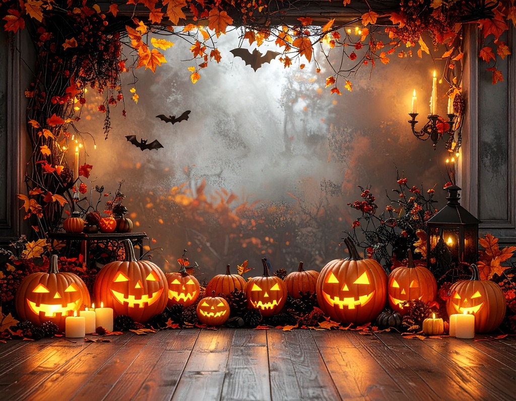 ハロウィン背景素材 10枚セット|Halloween デザイン背景・SNS・イベント素材