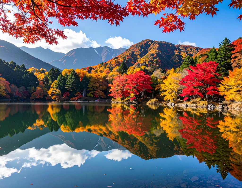癒やしの秋・森と紅葉の背景素材10枚セット|幻想的な秋の自然|デジタル素材