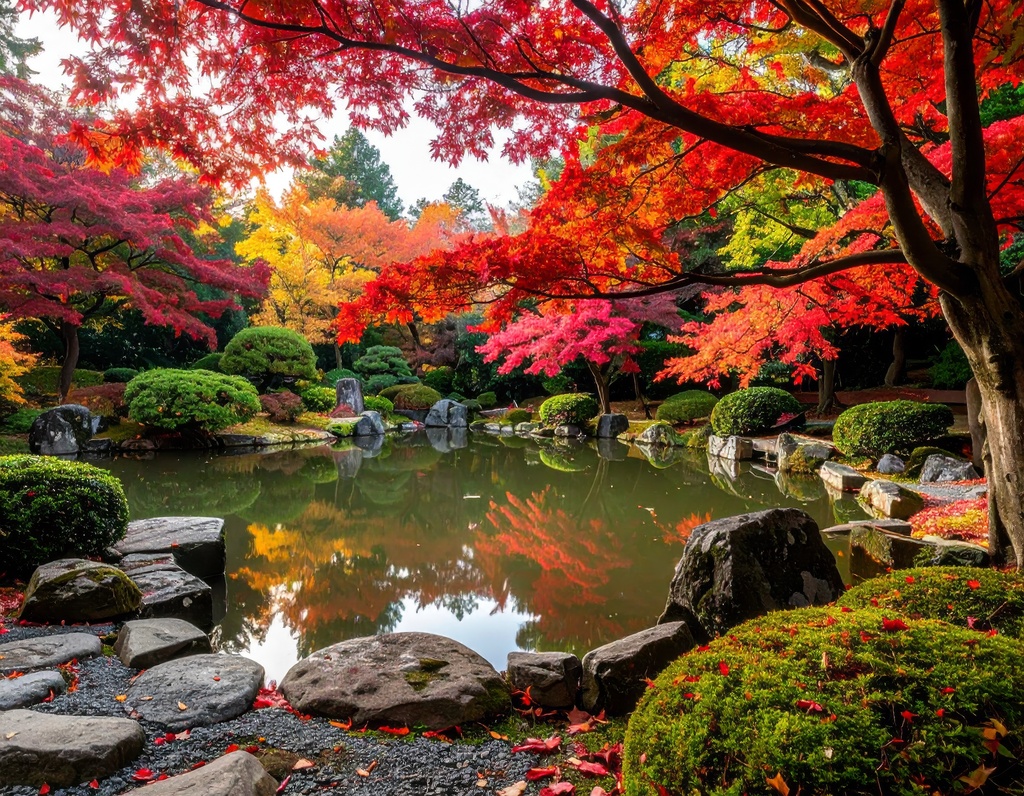 癒やしの秋・森と紅葉の背景素材10枚セット|幻想的な秋の自然|デジタル素材