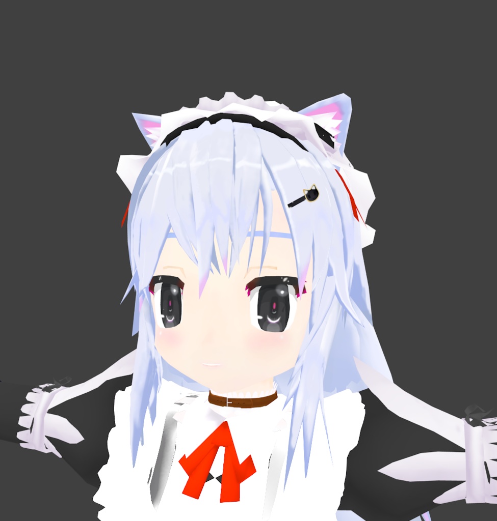 猫ヘアピン