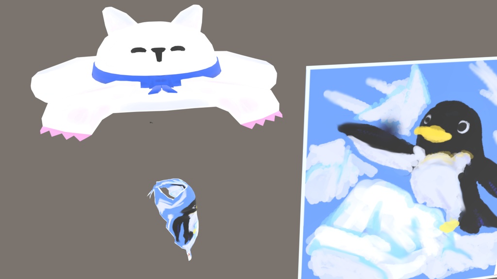 熊帽子とパレオ