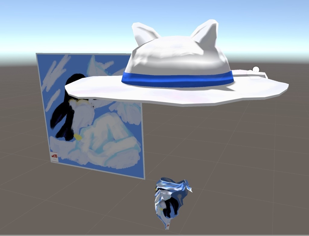 熊帽子とパレオ