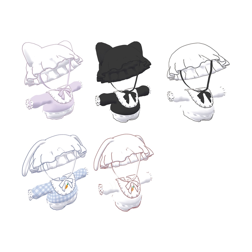 【3Dモデルウェア】001 (わたゆき/WATAYUKI)