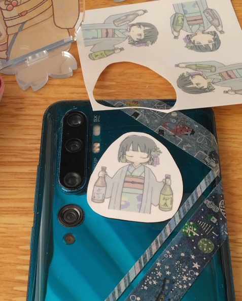 鈴川はな 藤着物 酒選び ステッカー