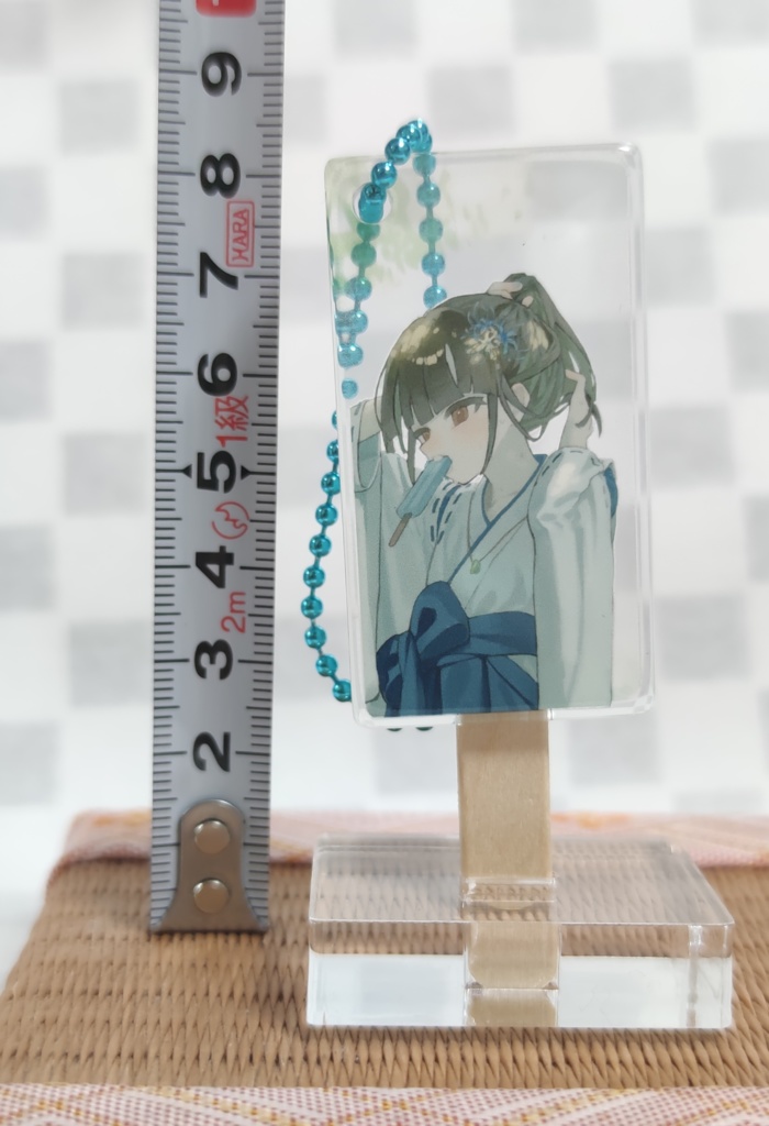 鈴川はな 青巫女袴衣装 アイスキャンディー型アクキー