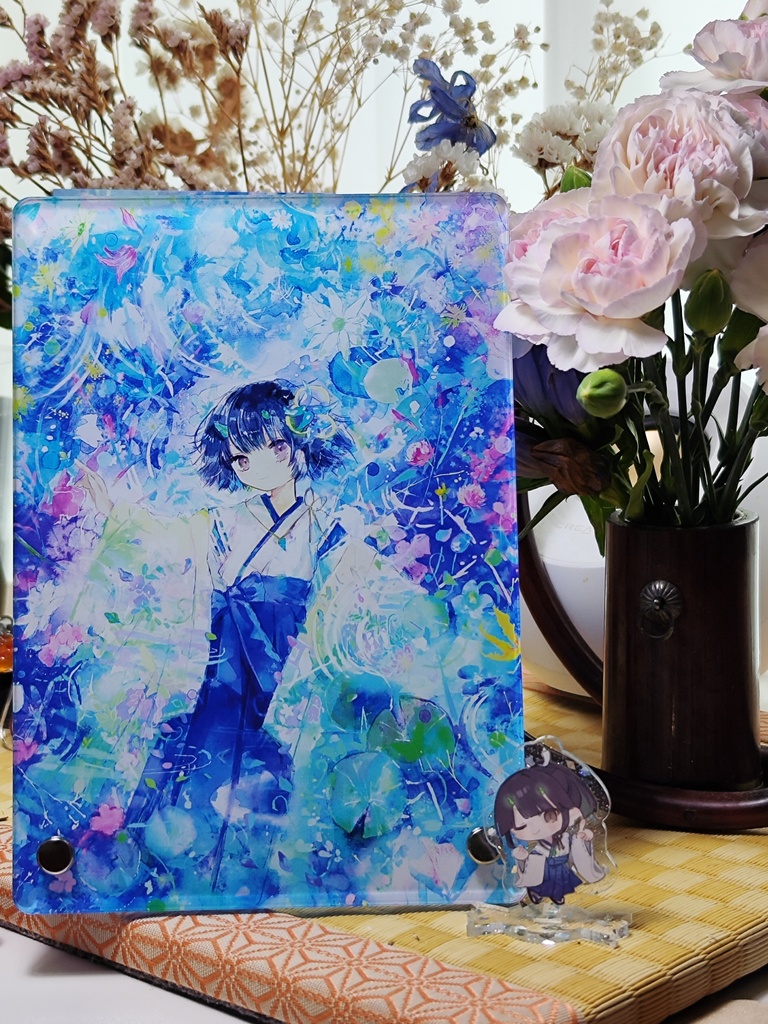 鈴川はな アクリルボード 藤羽織青袴 はな筏絵