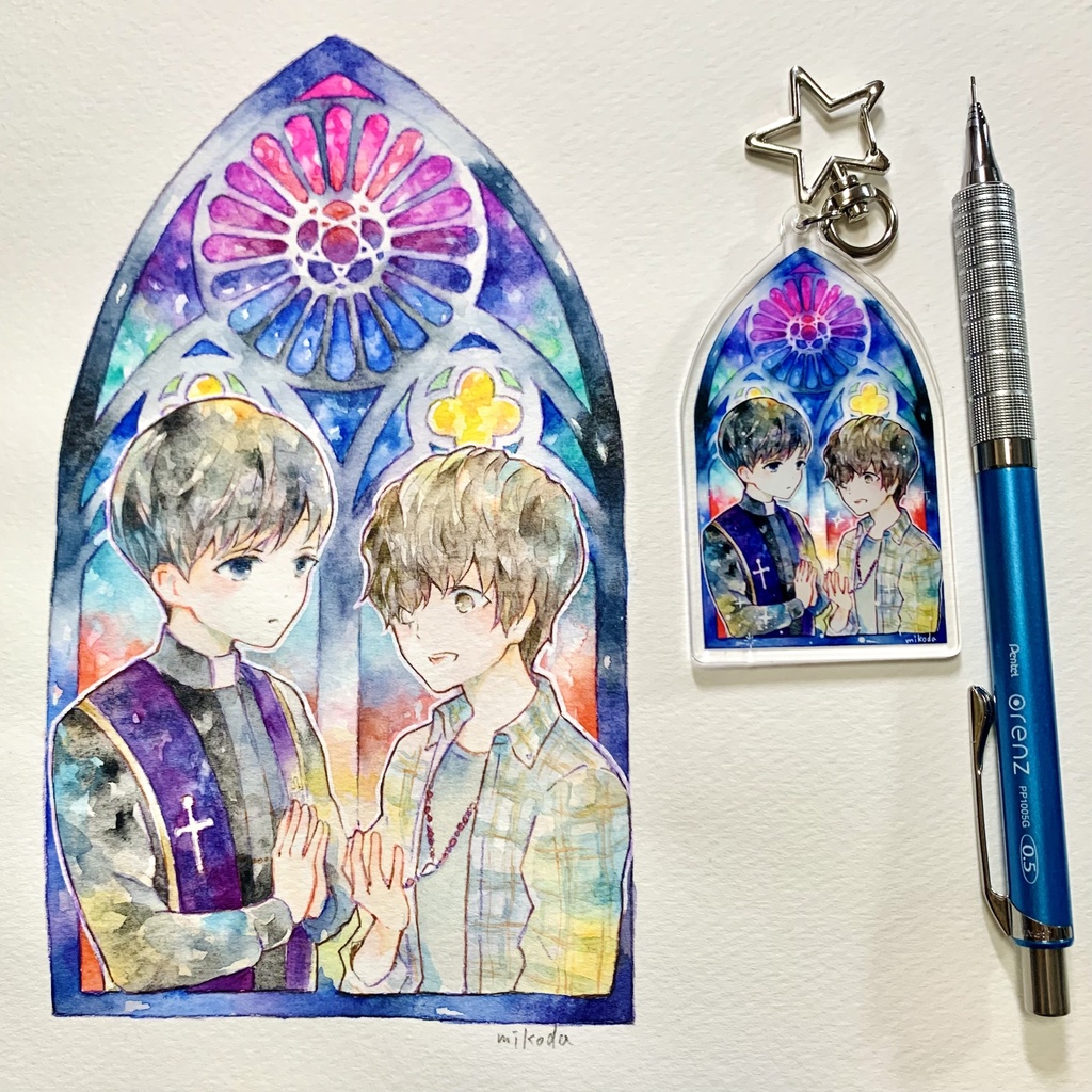 ユンピョンアクリルキーホルダー