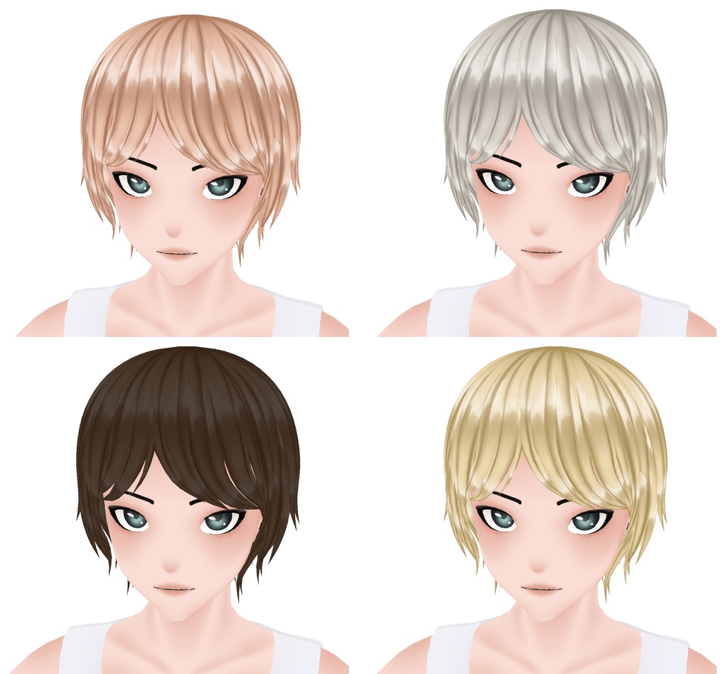 Hair Texture Pack - 11 Colors (VRoid)