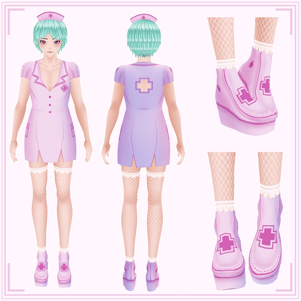 Nurse Outfit Halloween - VRoid - ( 看護婦 )