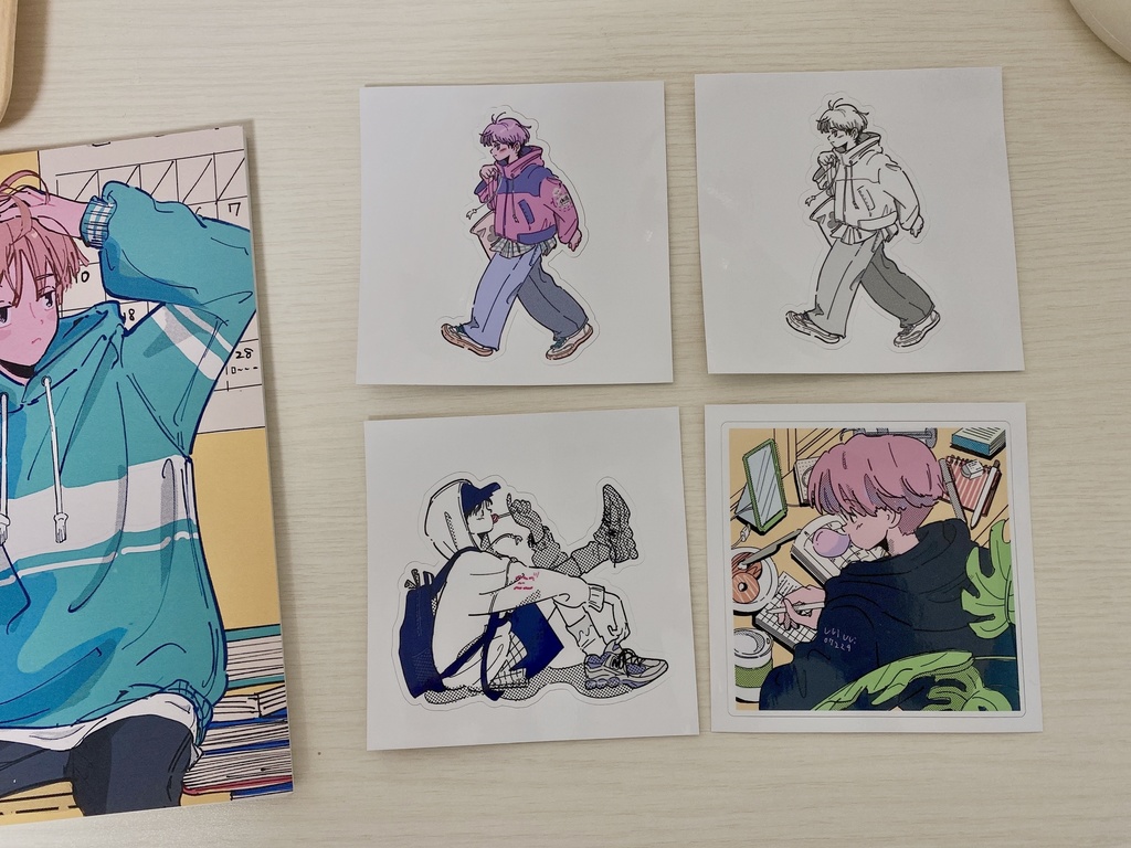 ステッカー(モノクロ)