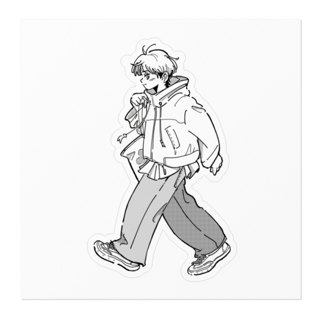 ステッカー(モノクロ)