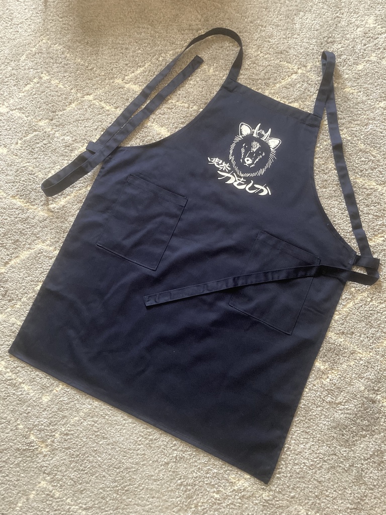 再販 かもしかエプロン(ネイビー)