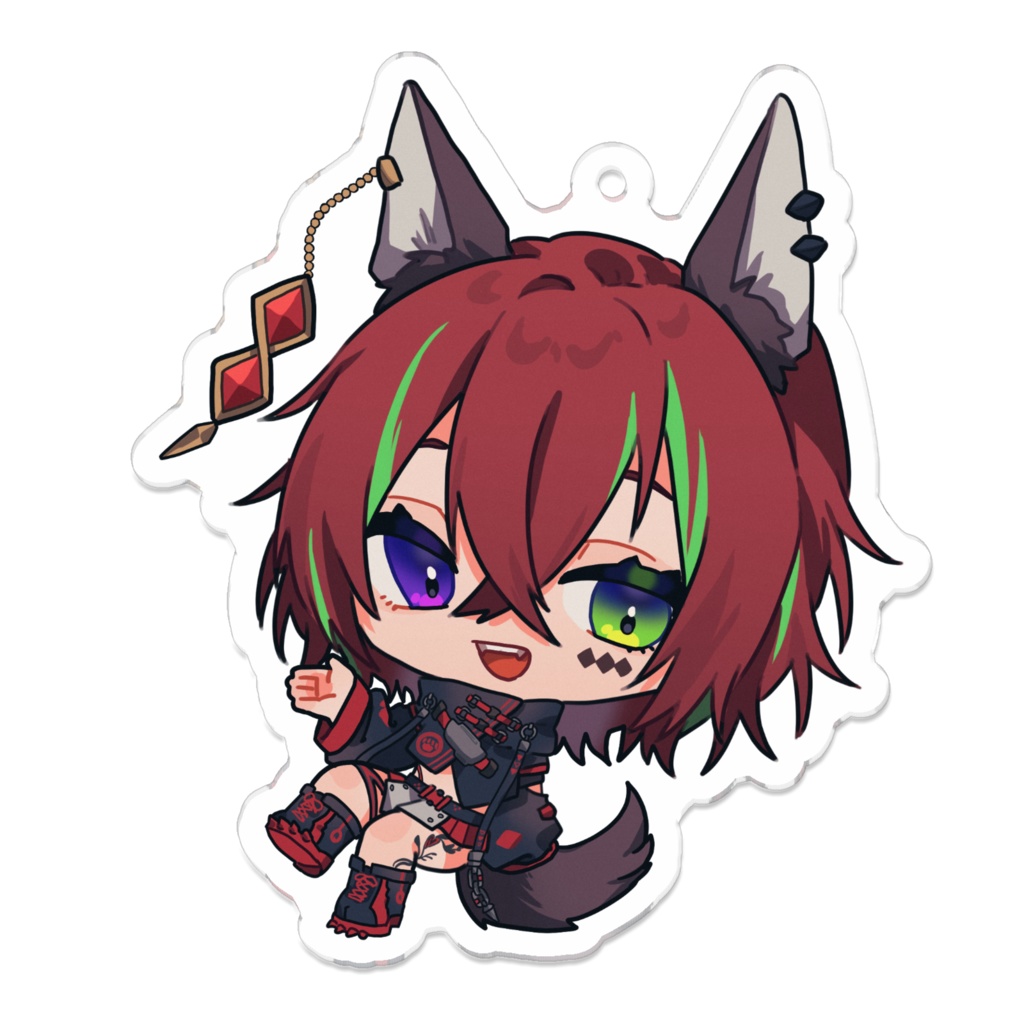 うたちゃん　やっほーな感じのアクリルキーホルダー