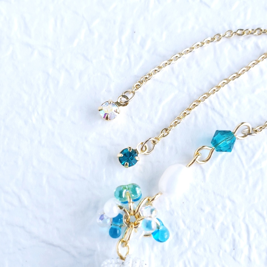 あわじ玉結び×ファルファーレ スライドブレス(ニッケルフリー)<松井江>