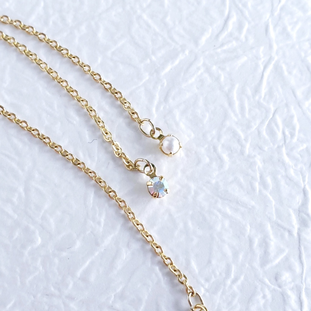 あわじ玉結び×ファルファーレ スライドブレス(ニッケルフリー)<鶴丸国永>