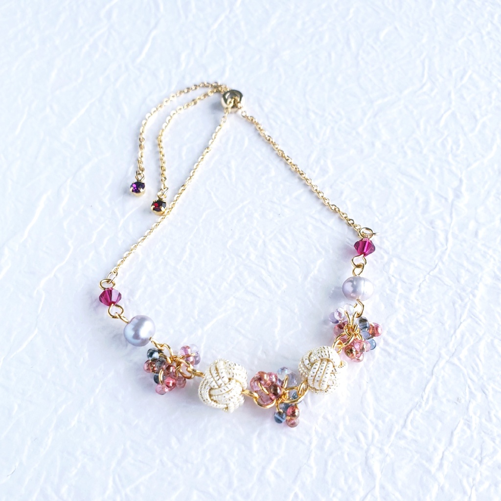 あわじ玉結び×ファルファーレ スライドブレス(ニッケルフリー)<大俱利伽羅>