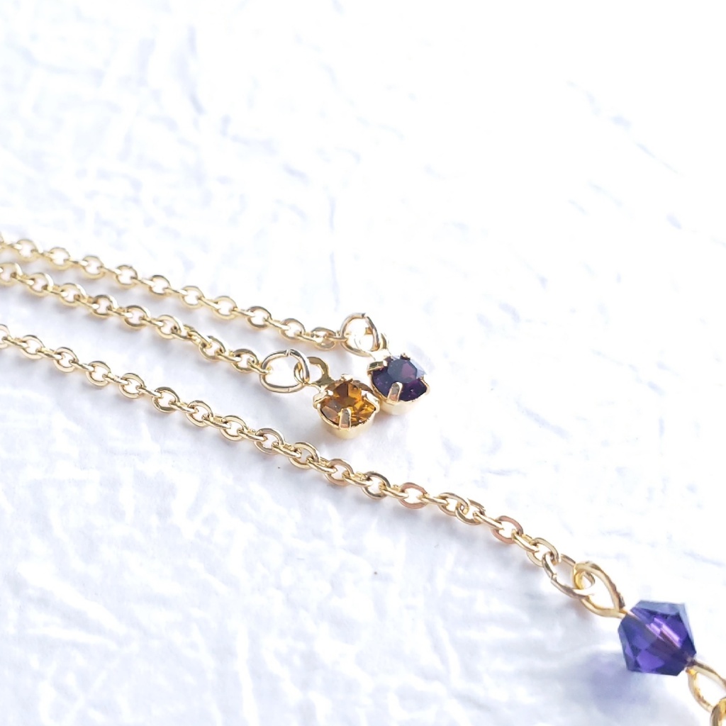 あわじ玉結び×ファルファーレ スライドブレス(ニッケルフリー)<へし切長谷部>