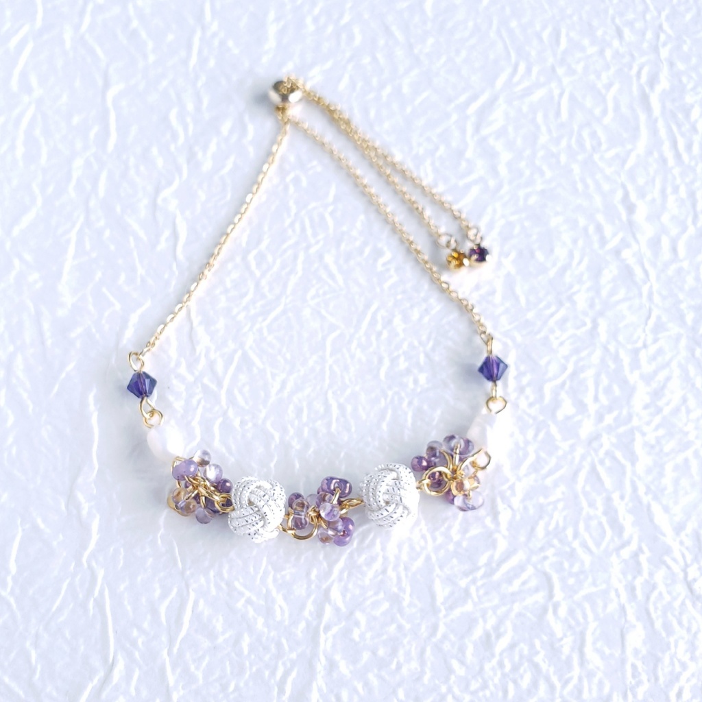 あわじ玉結び×ファルファーレ スライドブレス(ニッケルフリー)<へし切長谷部>