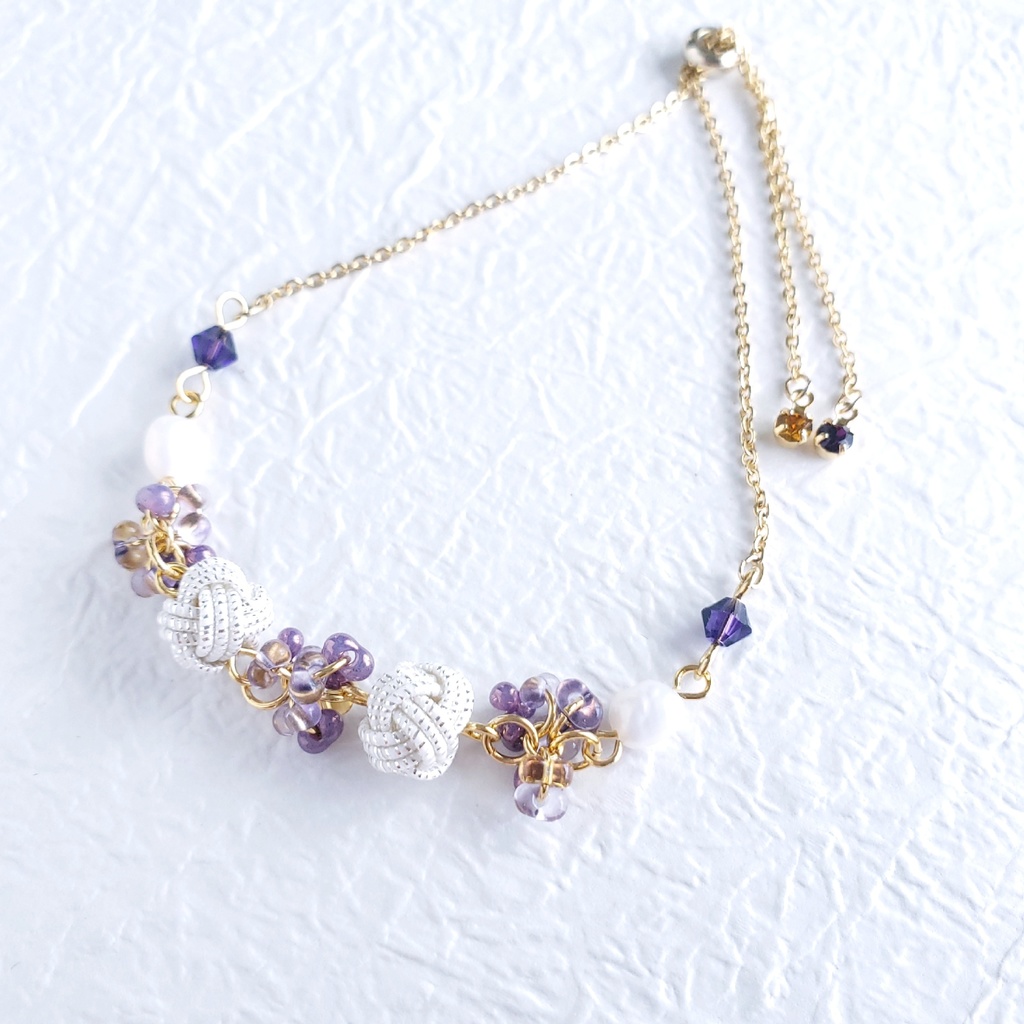 あわじ玉結び×ファルファーレ スライドブレス(ニッケルフリー)<へし切長谷部>