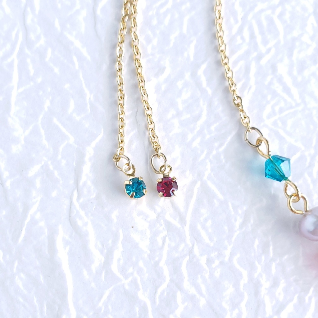 あわじ玉結び×ファルファーレ スライドブレス(ニッケルフリー)<和泉守兼定>