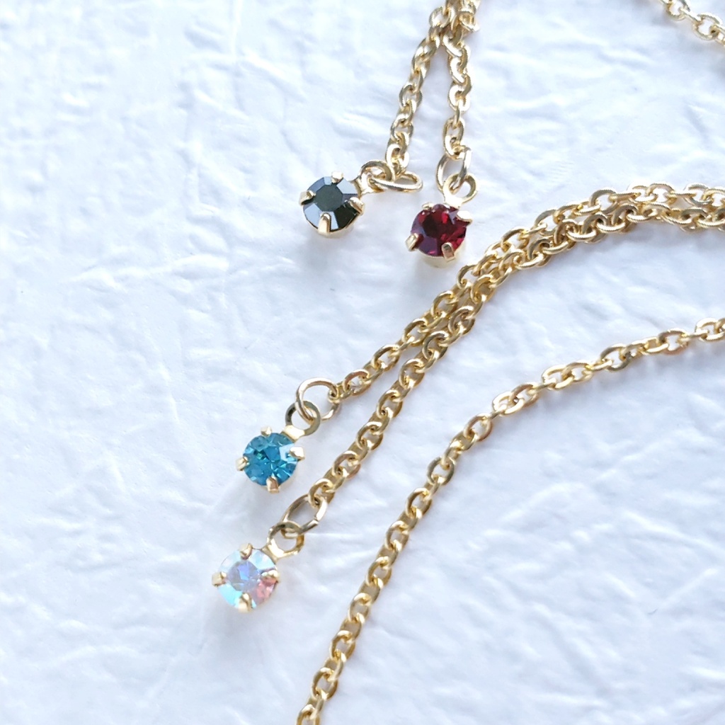 あわじ玉結び×ファルファーレ スライドブレス(ニッケルフリー)<加州清光>