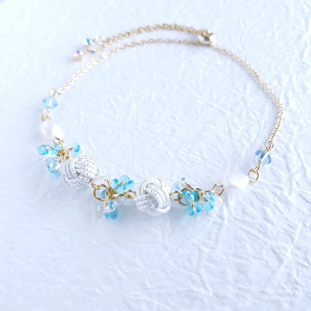 あわじ玉結び×ファルファーレ スライドブレス(ニッケルフリー)<大和守安定>