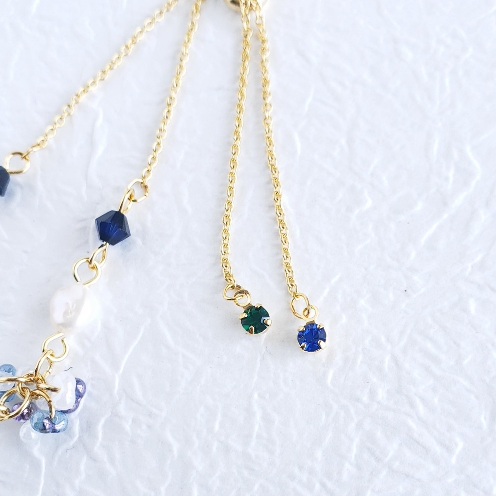 あわじ玉結び×ファルファーレ スライドブレス(ニッケルフリー)<にっかり青江>