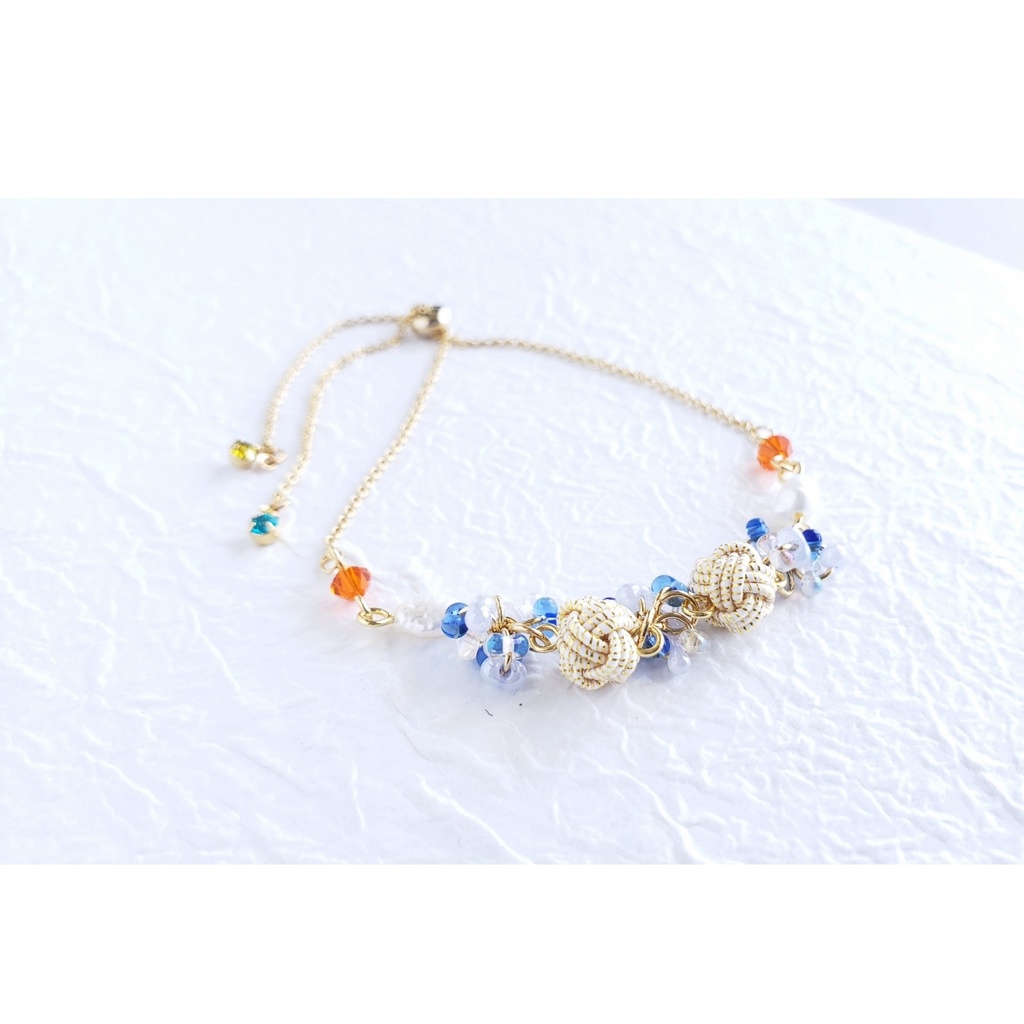 あわじ玉結び×ファルファーレ スライドブレス(ニッケルフリー)<山姥切国広>