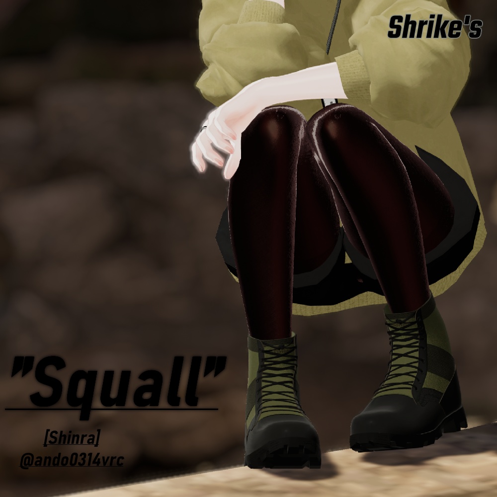 【3アバター対応】"Squall" -Jungle boots-