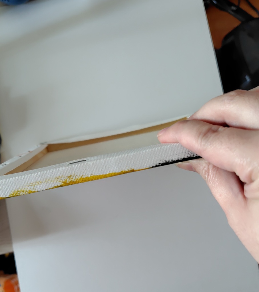 アクリル画「シャッポ先生の物語~虚像~」