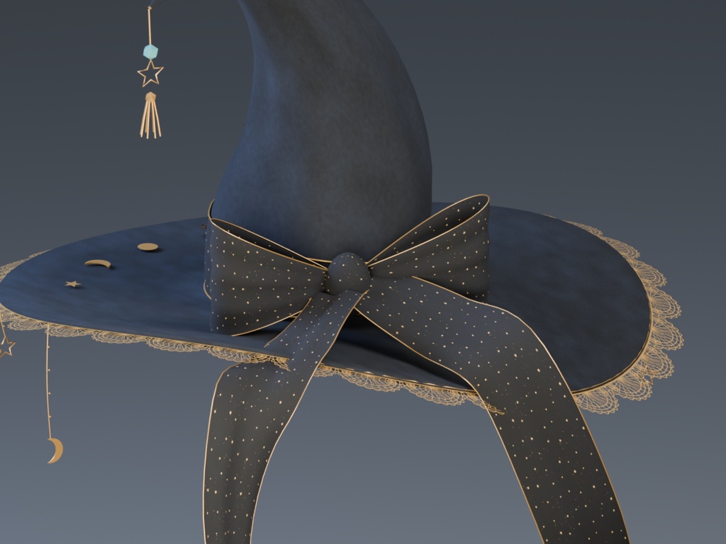 【VRChat / MA対応】MOONVEIL ― 魔女のかくれ帽子