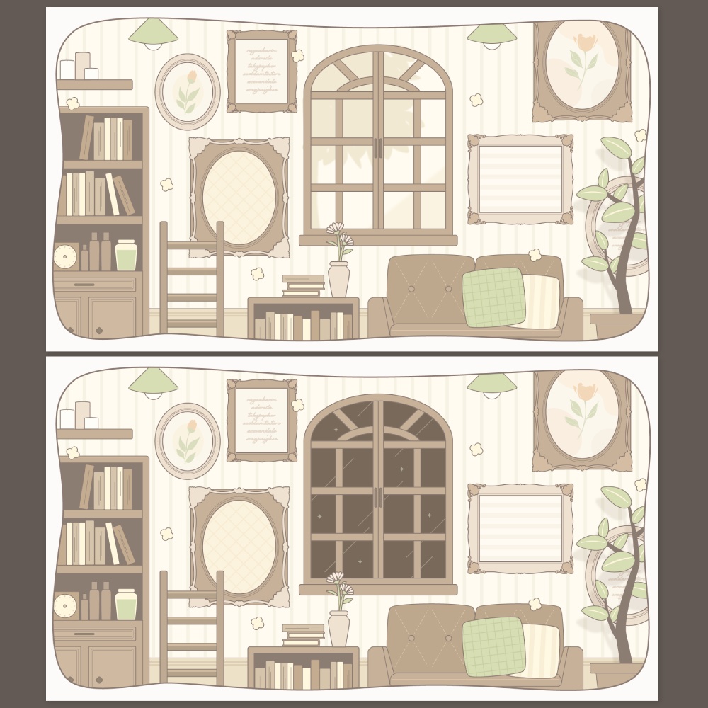 【配信素材】うごく配信画面【ミルクティーカラーのお部屋】