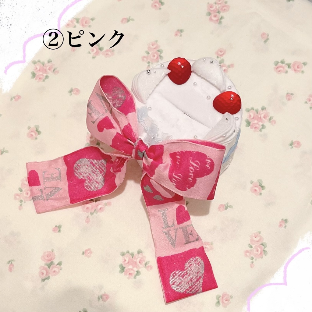 【10cm前後ぬい】苺ショートケーキ風ぬい服セット